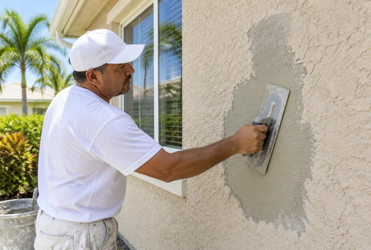 Stucco Repair — exterior property service